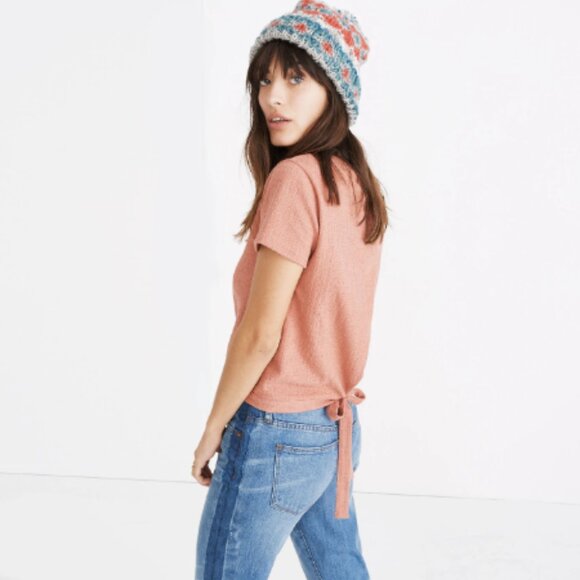 📌 Madewell Verse Tie-Back Top in Rosewood Pink 🌸 - Picture 9 of 10